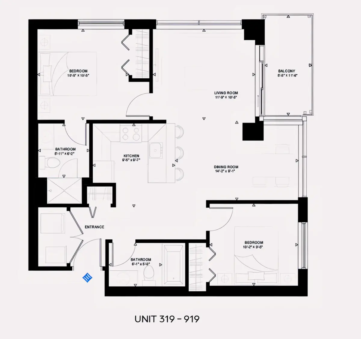 2 Rooms view 2