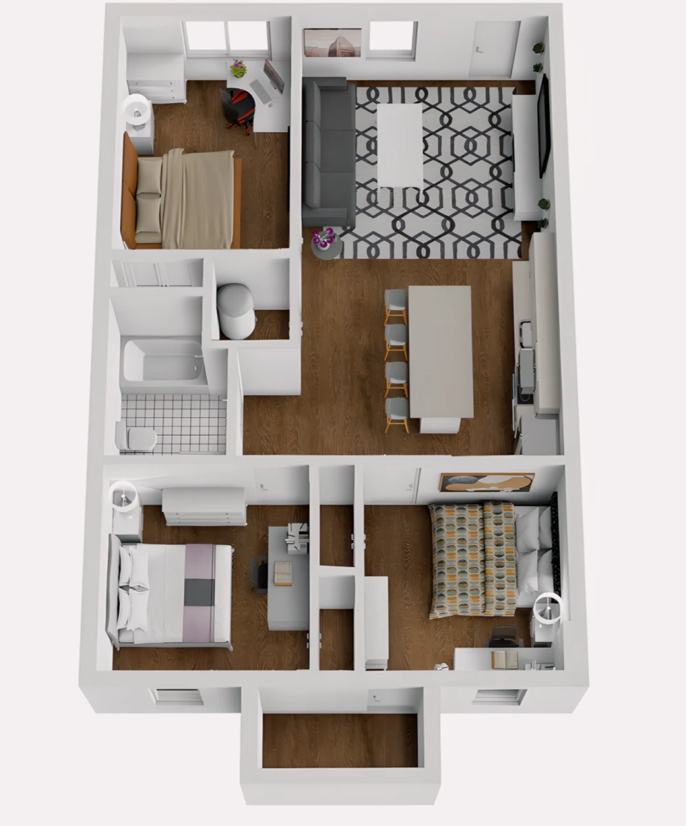 5 Rooms view 1