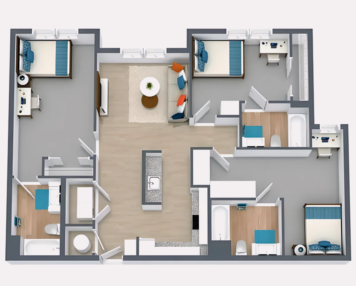 2 Rooms view 2