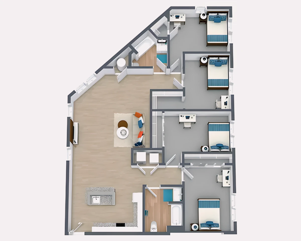 4 Rooms view 4
