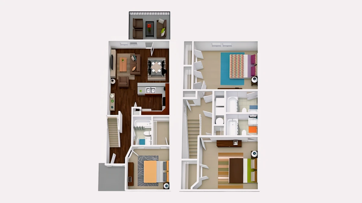3BR/3BA Rooms view 1