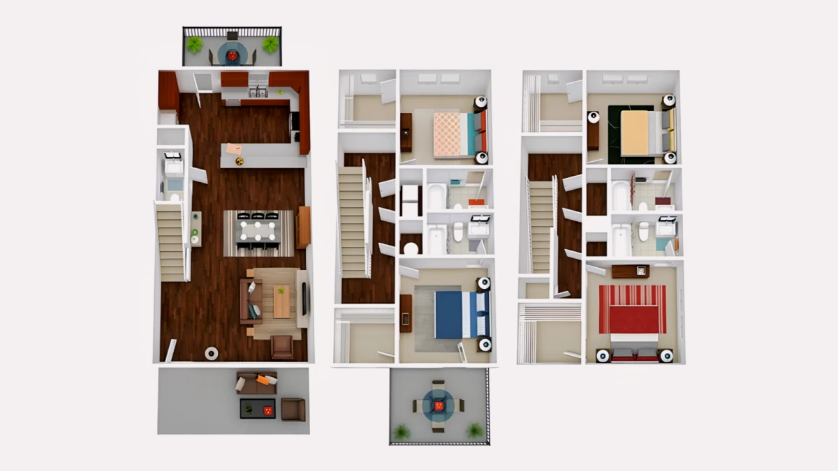 4BR/4.5BA Rooms view 2