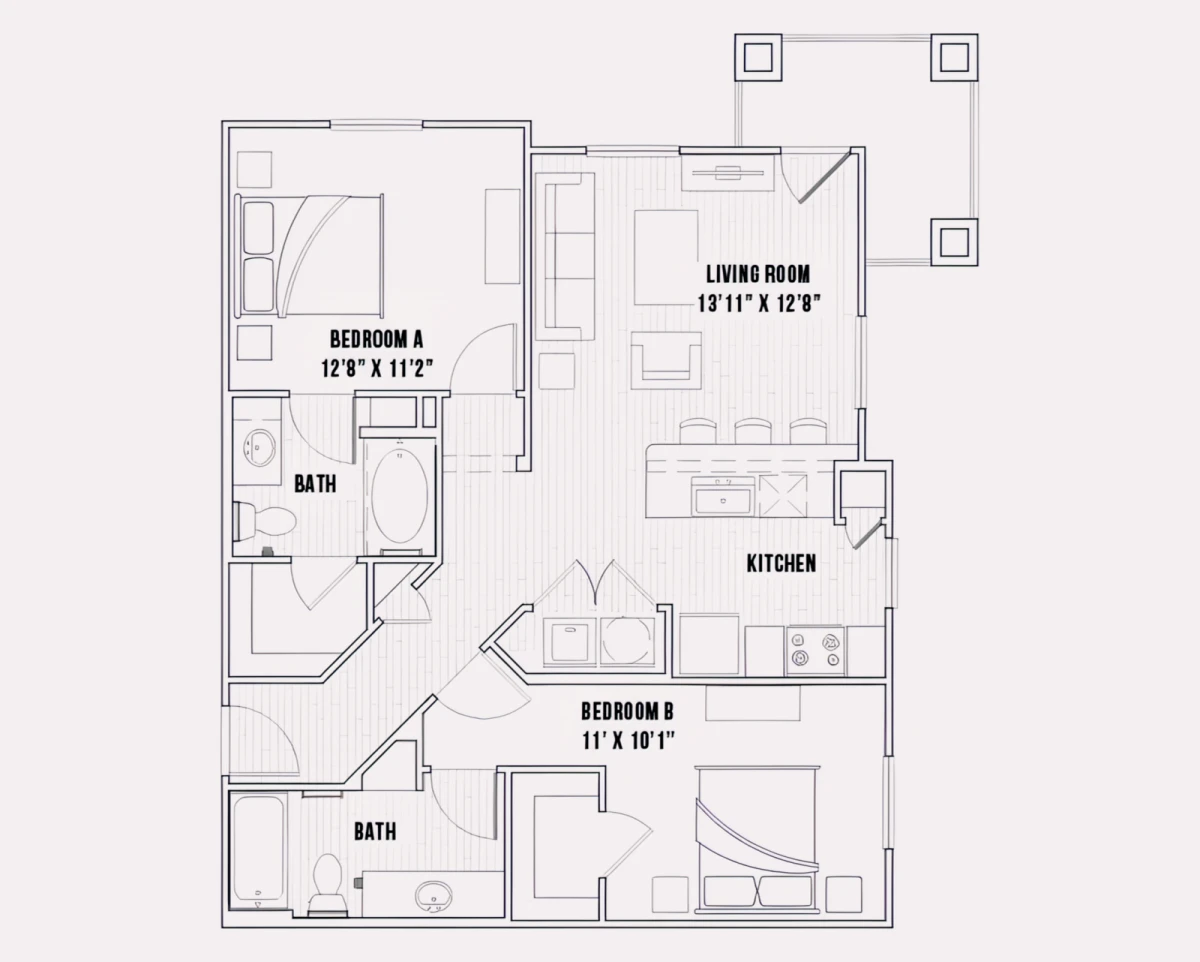 2 Rooms view 2