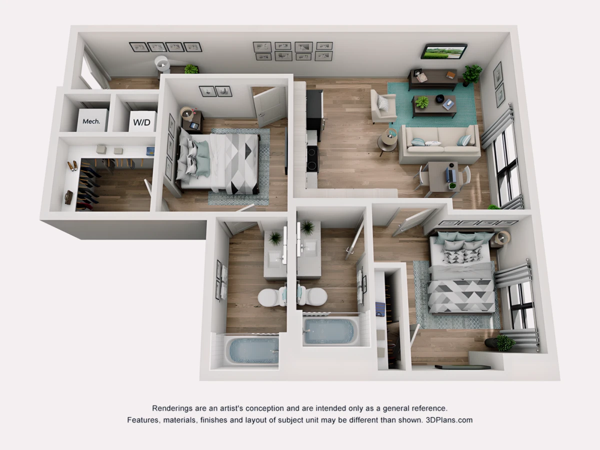 2 Rooms view 3