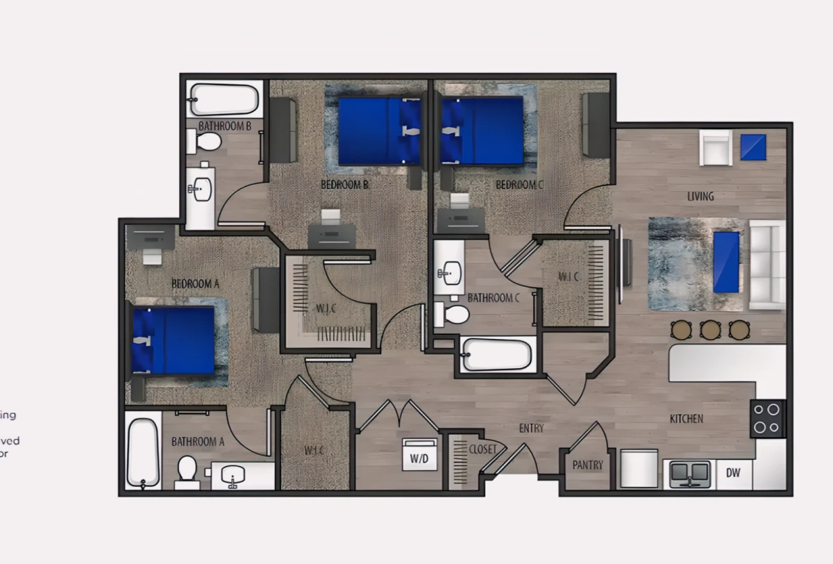 3 Rooms view 1