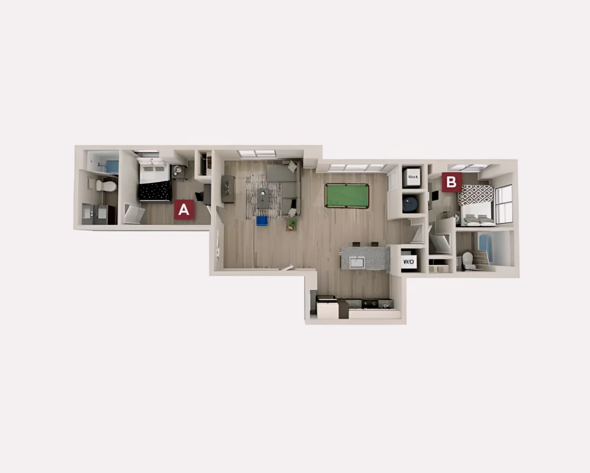 2 Rooms view 3
