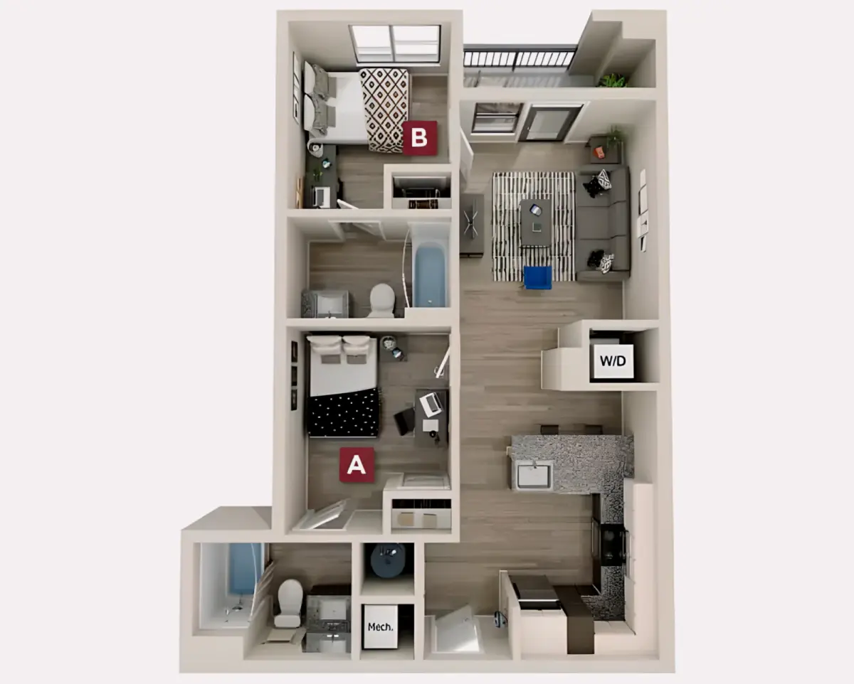 2 Rooms view 4