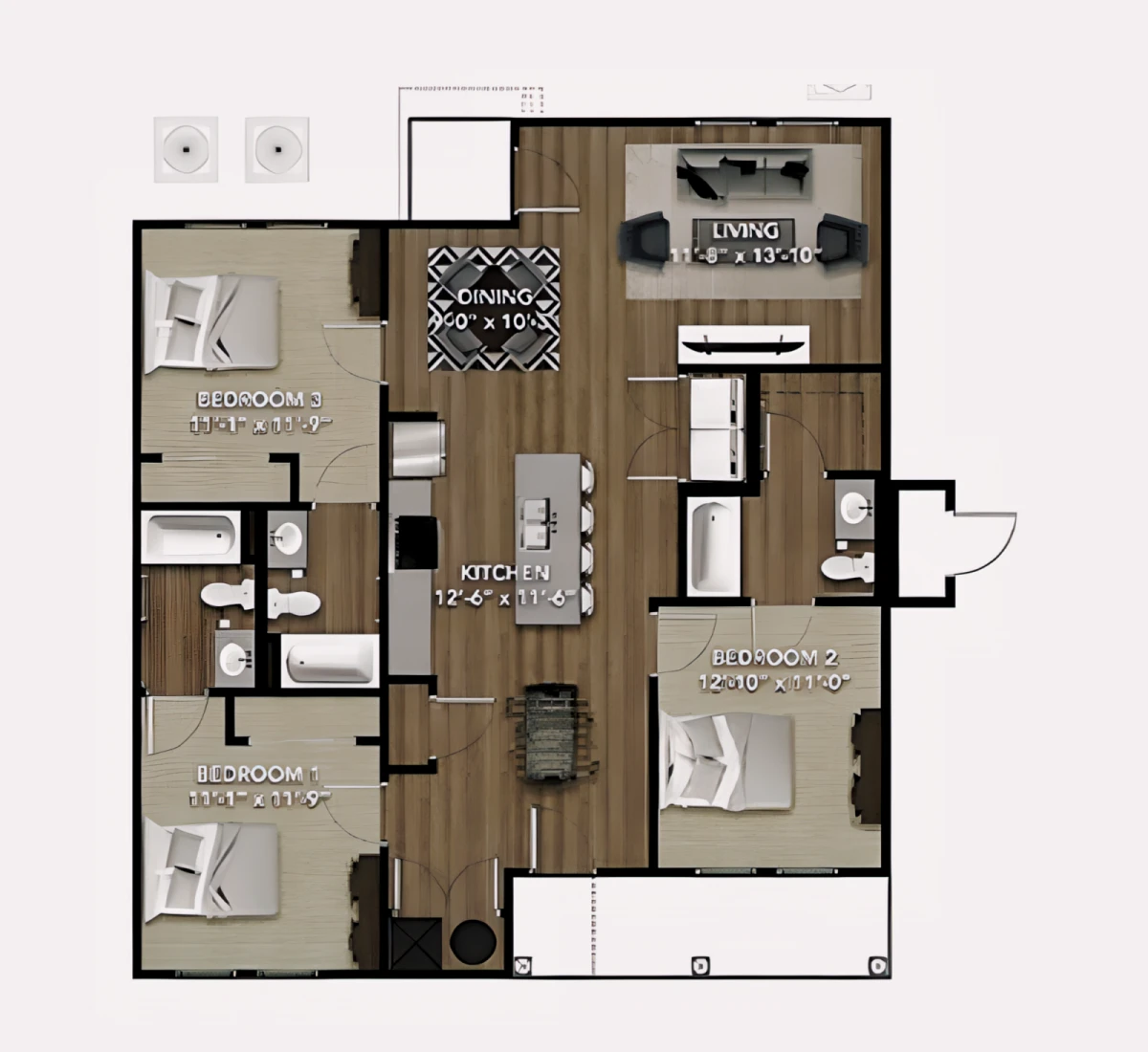 Apartment Rooms view 3