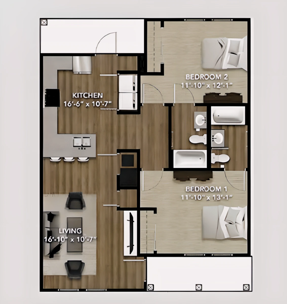 Apartment Rooms view 1