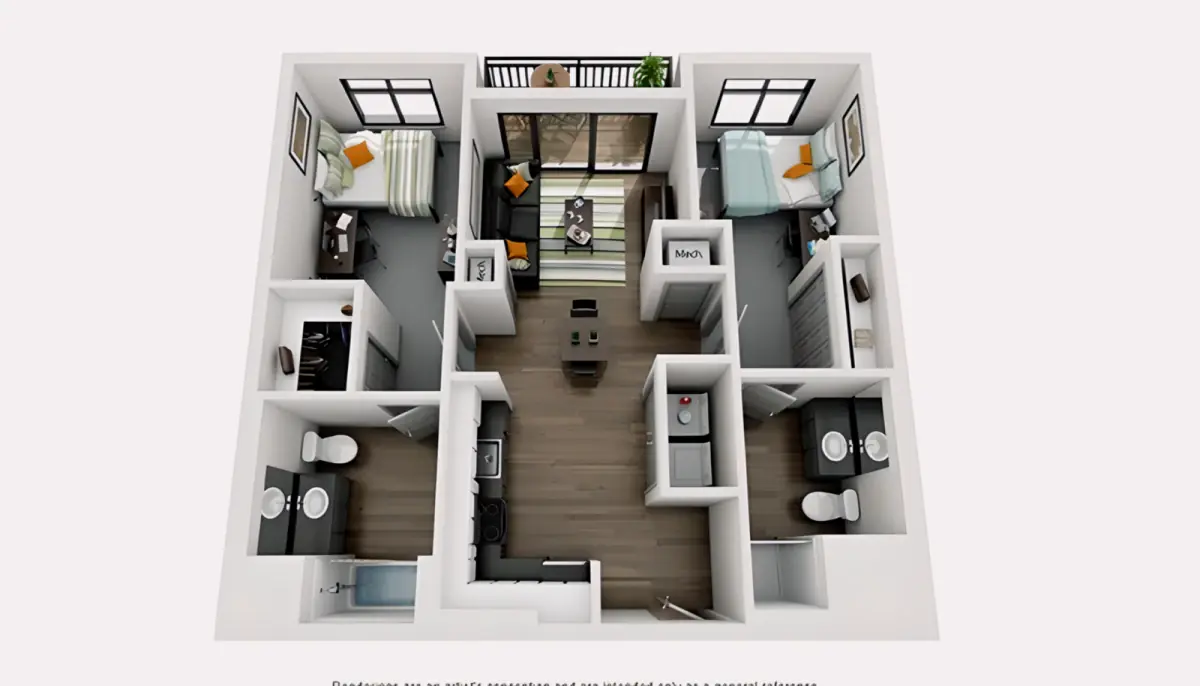 2 Rooms view 3