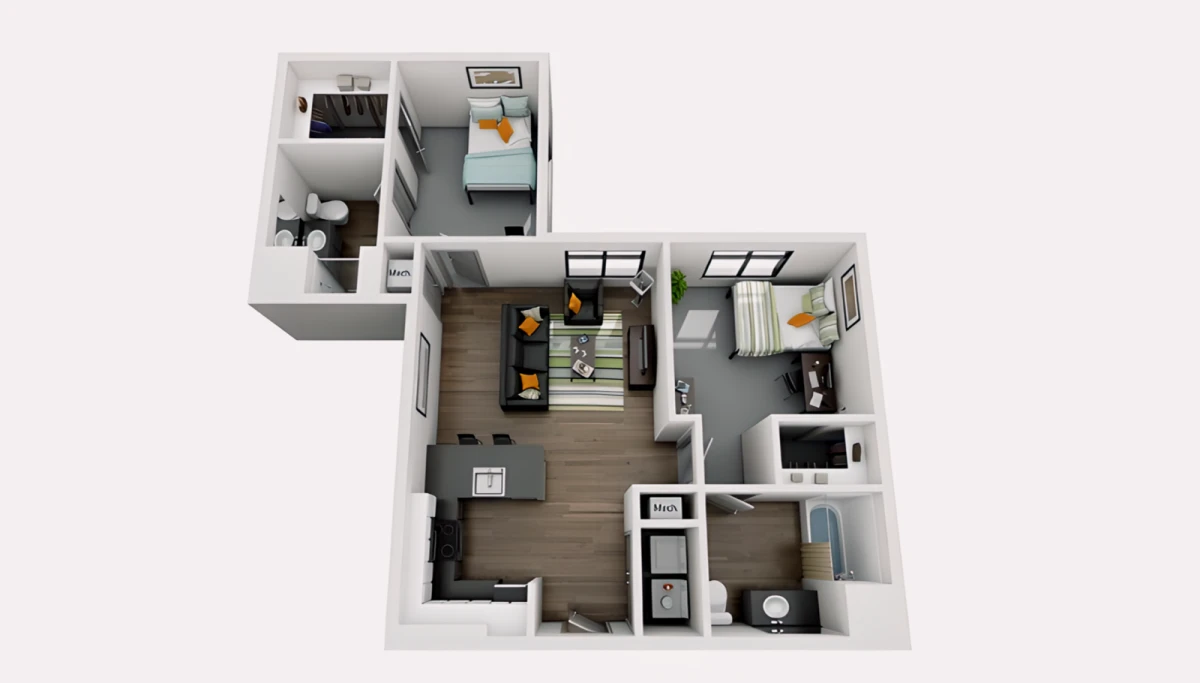 2 Bed 2 Bath B3