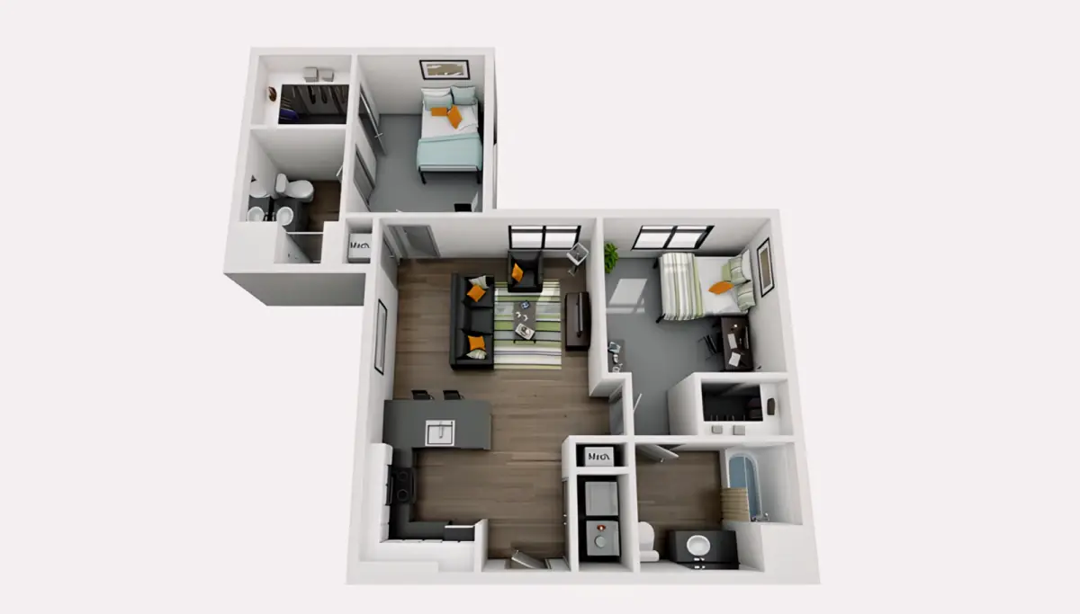2 Rooms view 4
