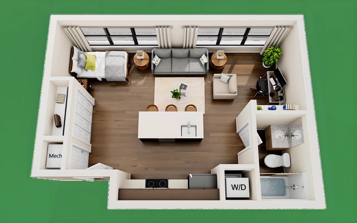 Studio Rooms view 1