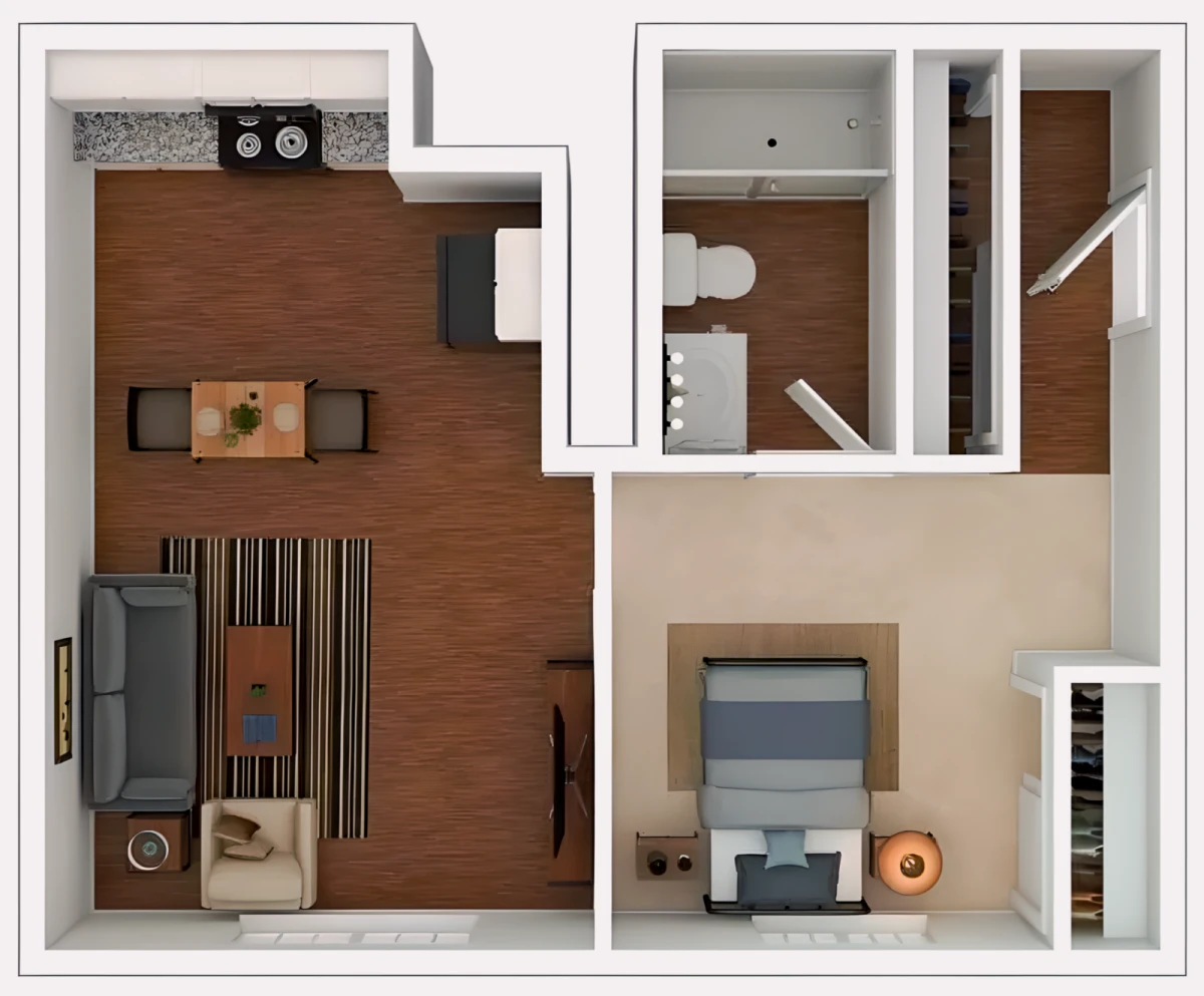 3 Rooms view 4