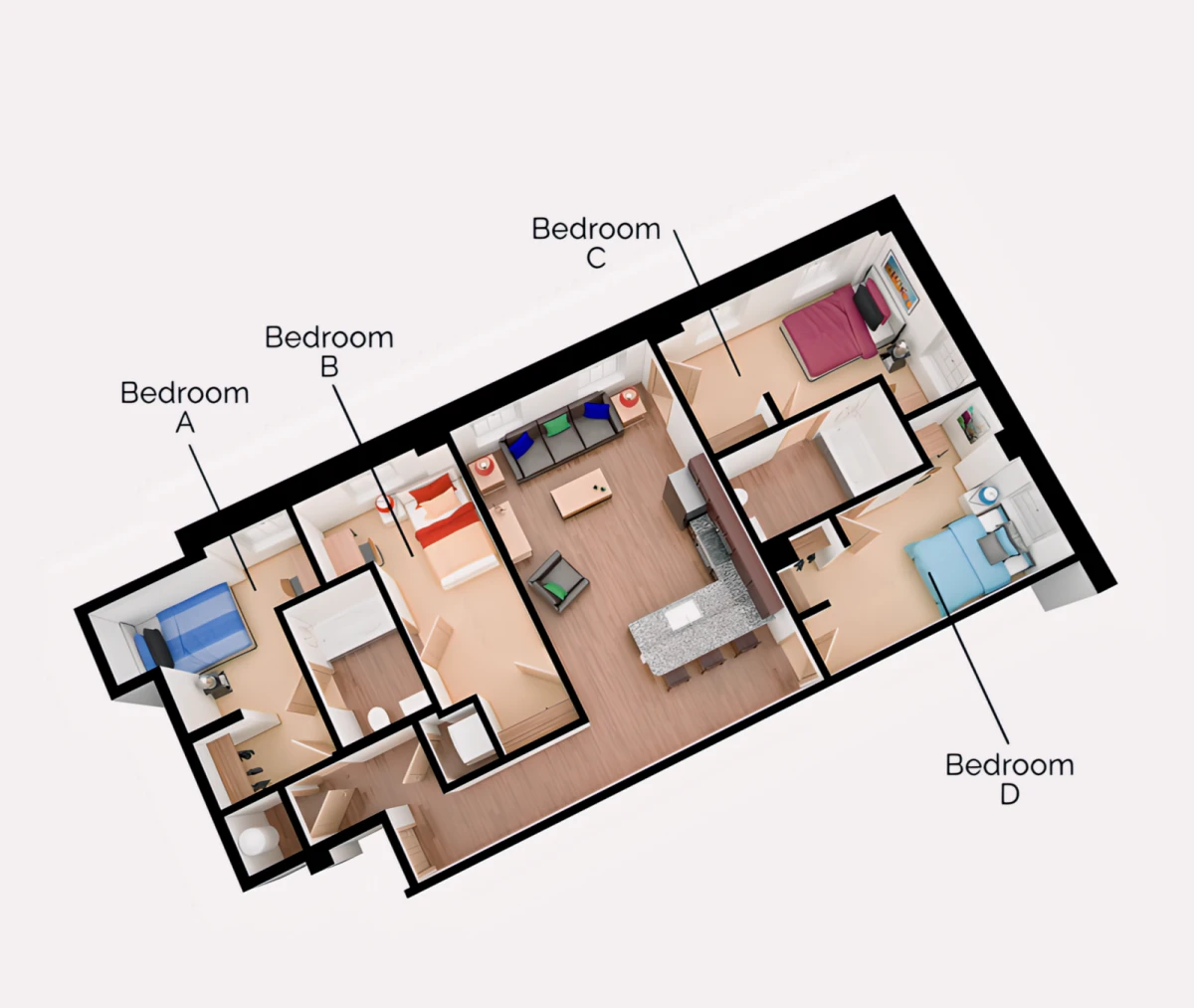 2 Rooms view 2