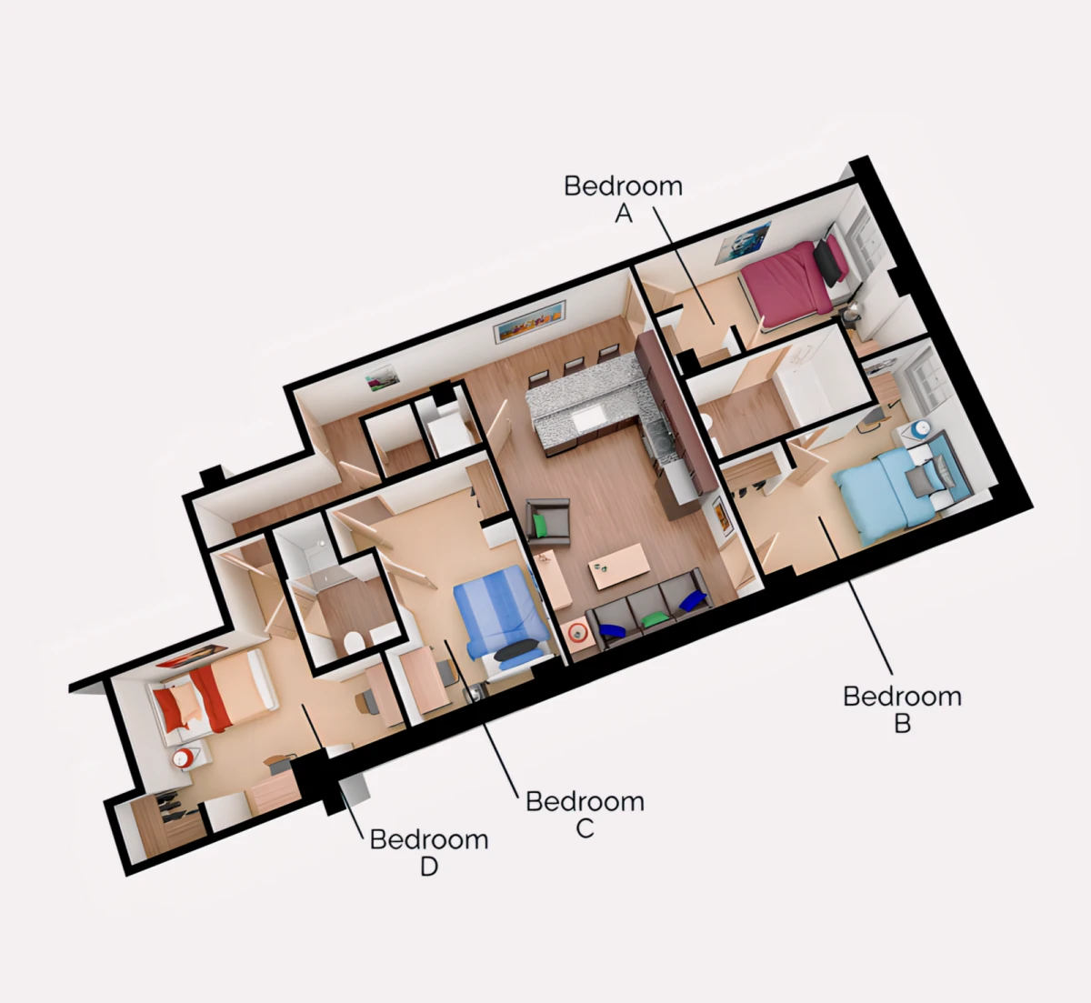 2 Rooms view 1
