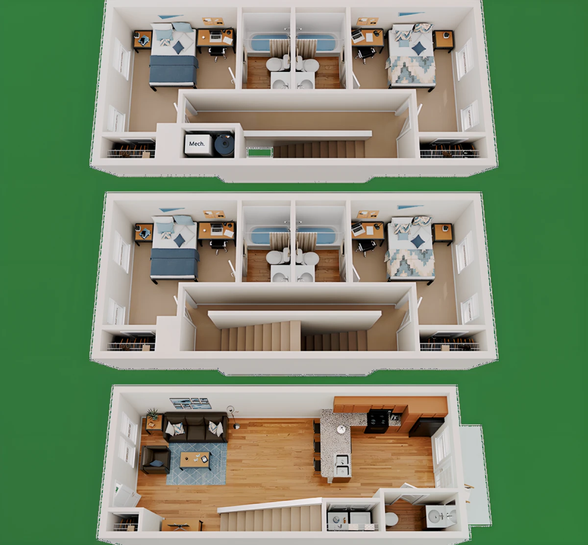 4 Rooms view 2