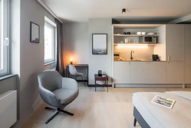 Appealing studio in a residence, in Bahnhofsviertel