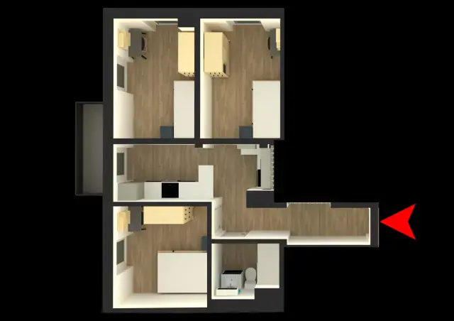Zimmer in der Mullerstrasse A