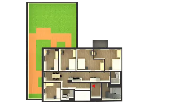Zimmer in der Mullerstrasse A