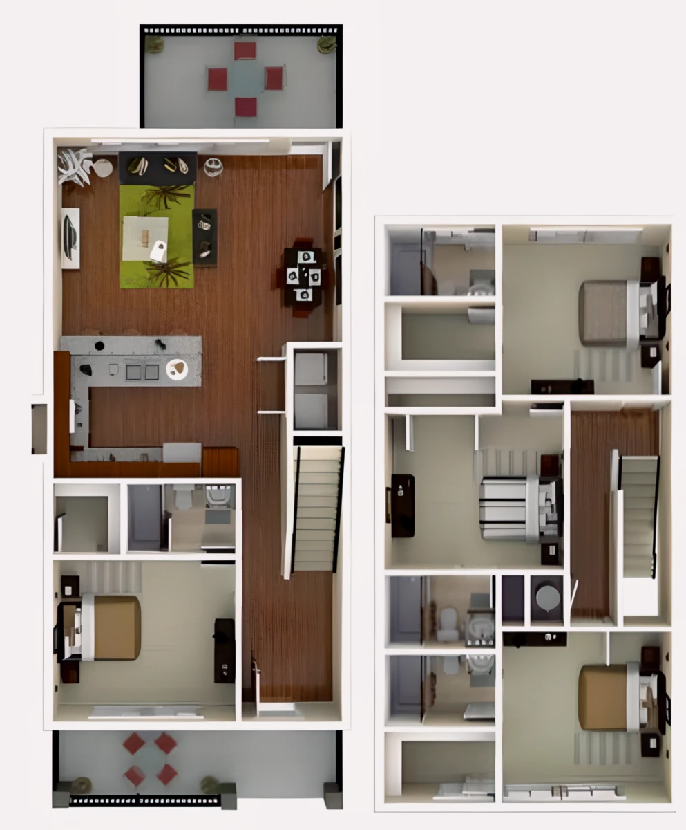 4x4 Rooms view 2