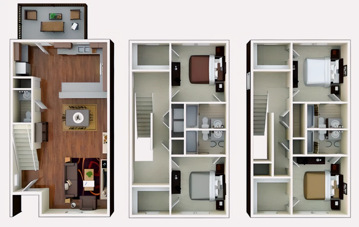 4x4 Rooms view 3
