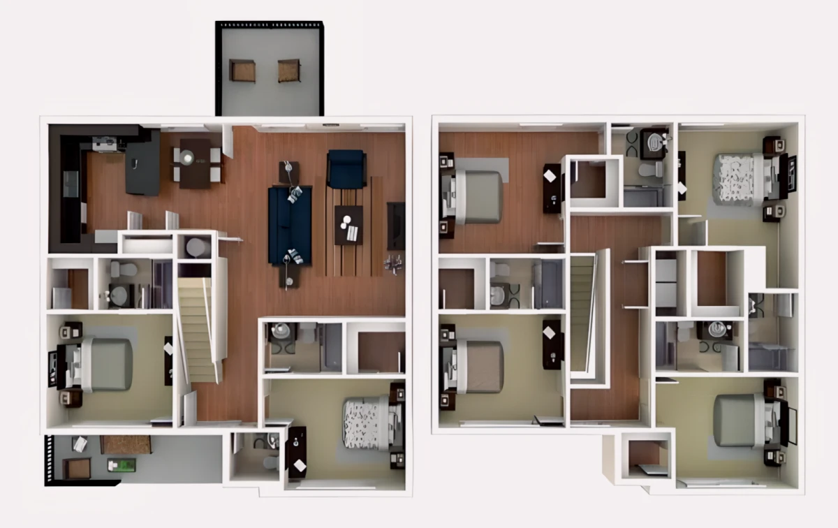 4x4 Rooms view 3