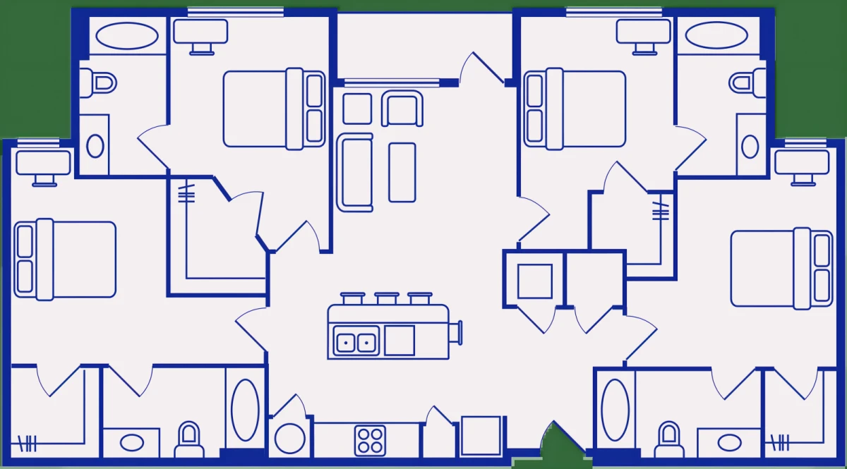 4 Rooms view 1