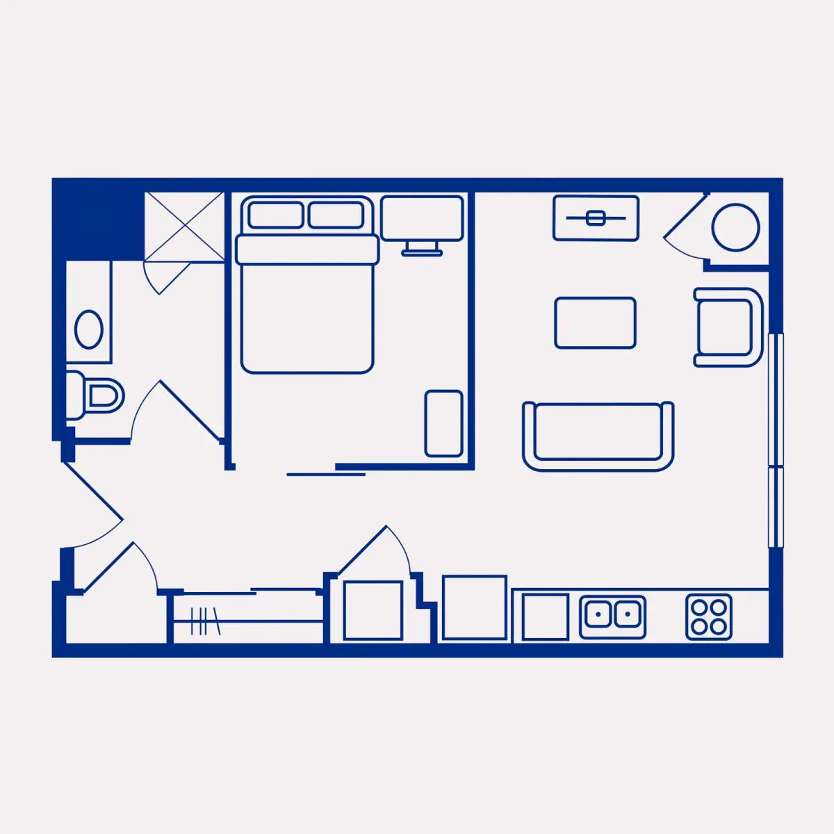3 Rooms view 1