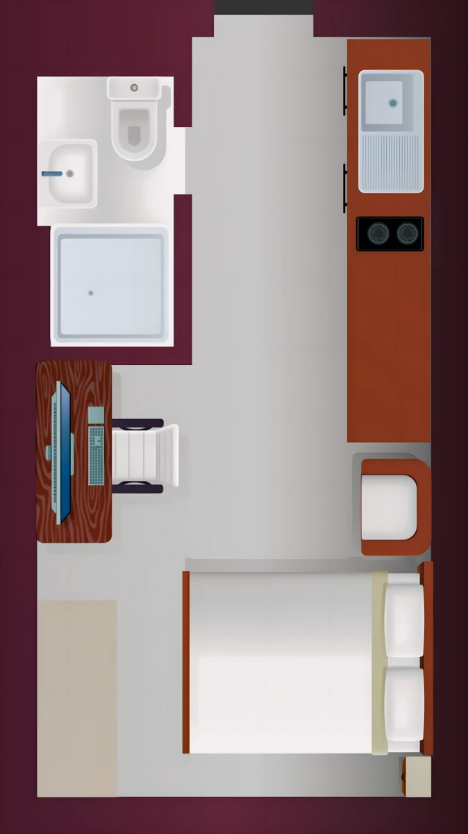 3 Rooms view 1