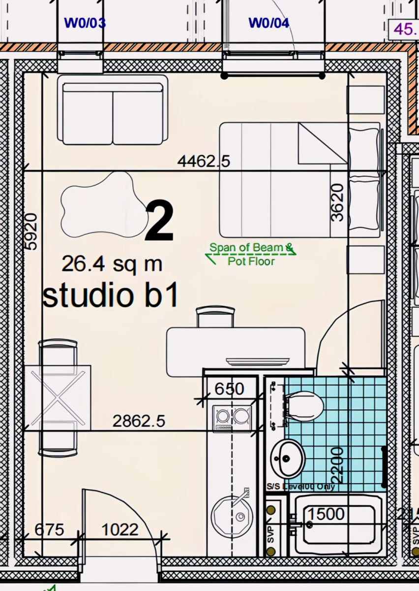 Studio Rooms view 2