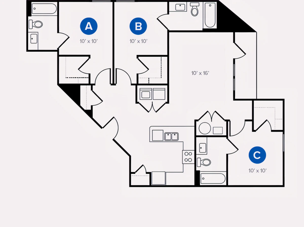 3 Rooms view 4