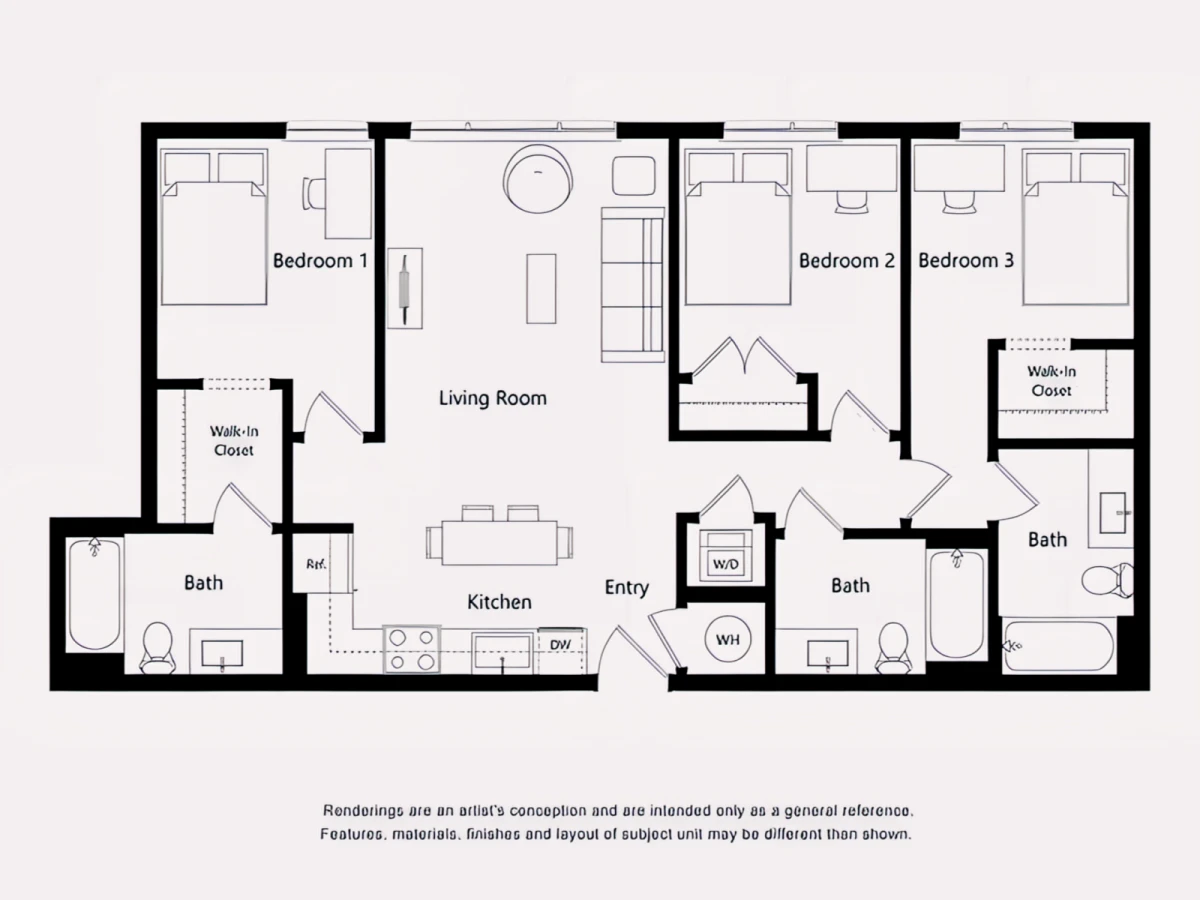 3 Rooms view 1