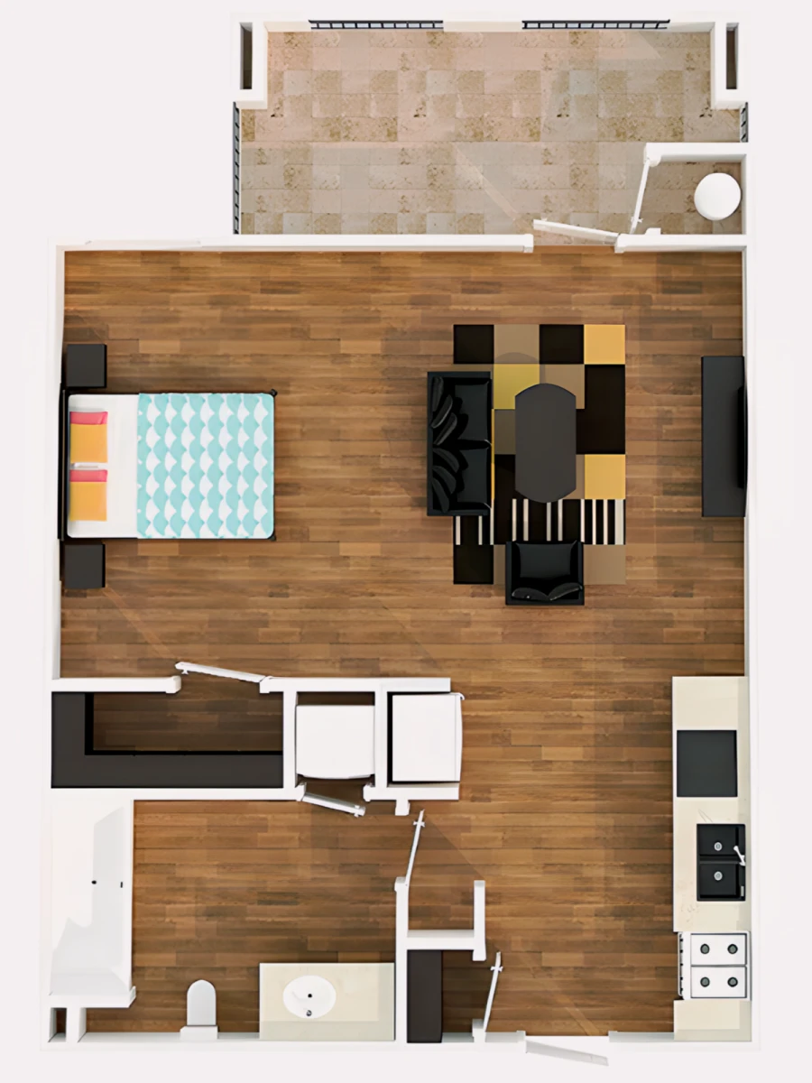 Studio Rooms view 1