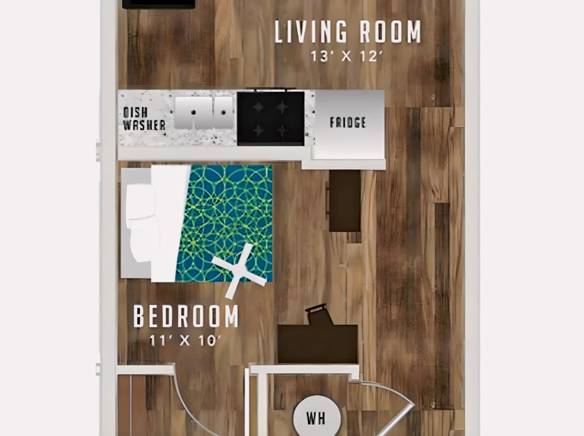 1 Bed, 1 Bath Plus