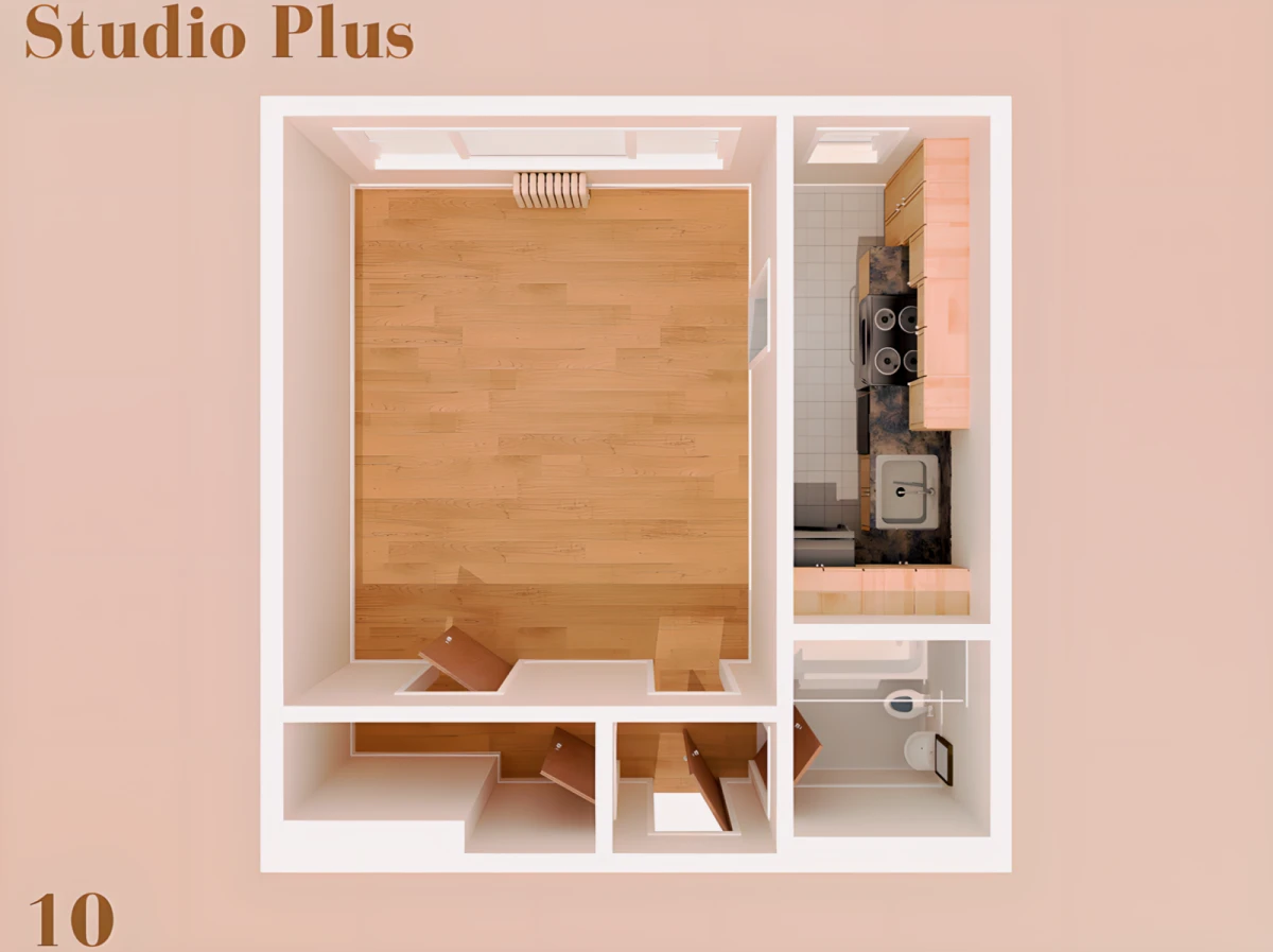 Studio Rooms view 3