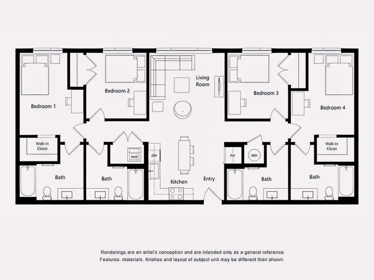 4 Rooms view 2