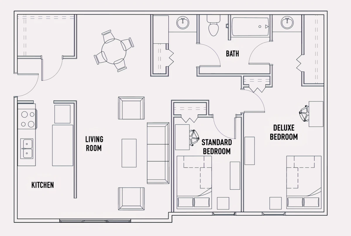 2 Rooms view 3