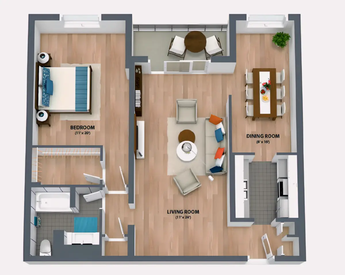 One Rooms view 2
