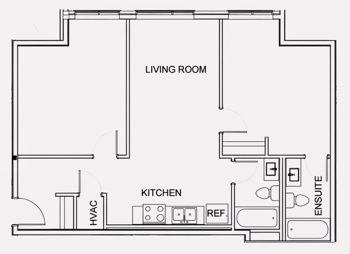 2 Rooms view 1