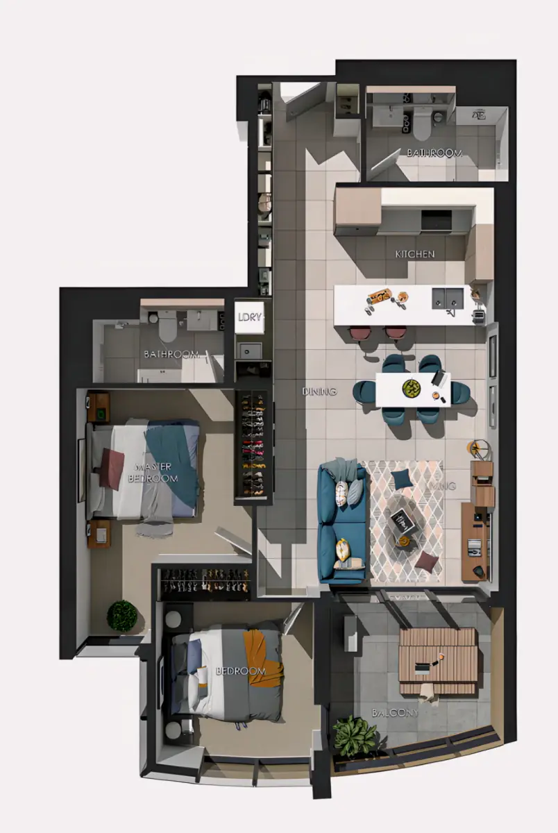 2 Rooms view 3