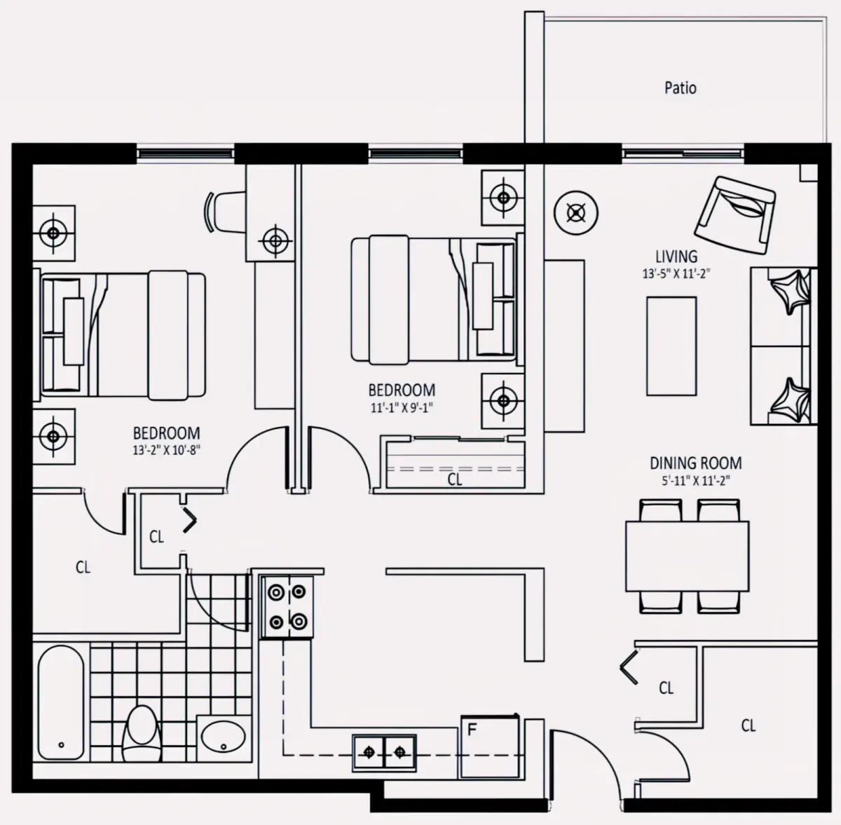 2 Rooms view 2