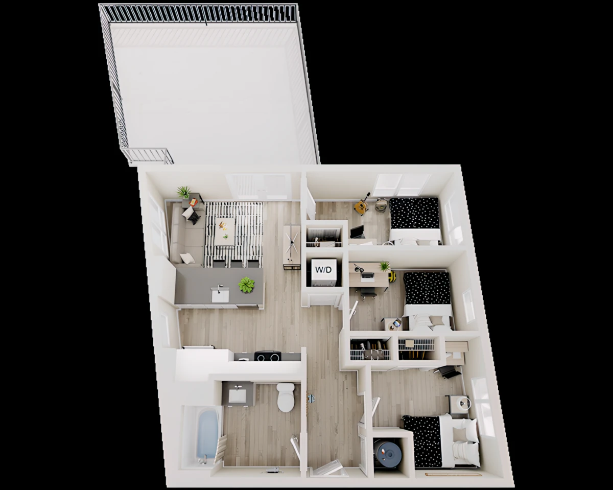 3 Rooms view 3