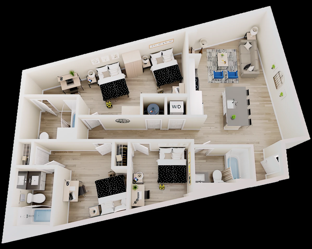 3 Rooms view 4