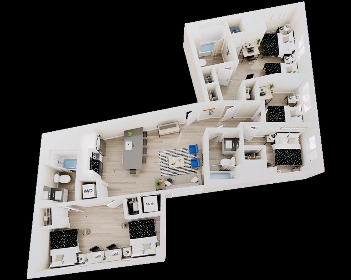 4 Rooms view 2