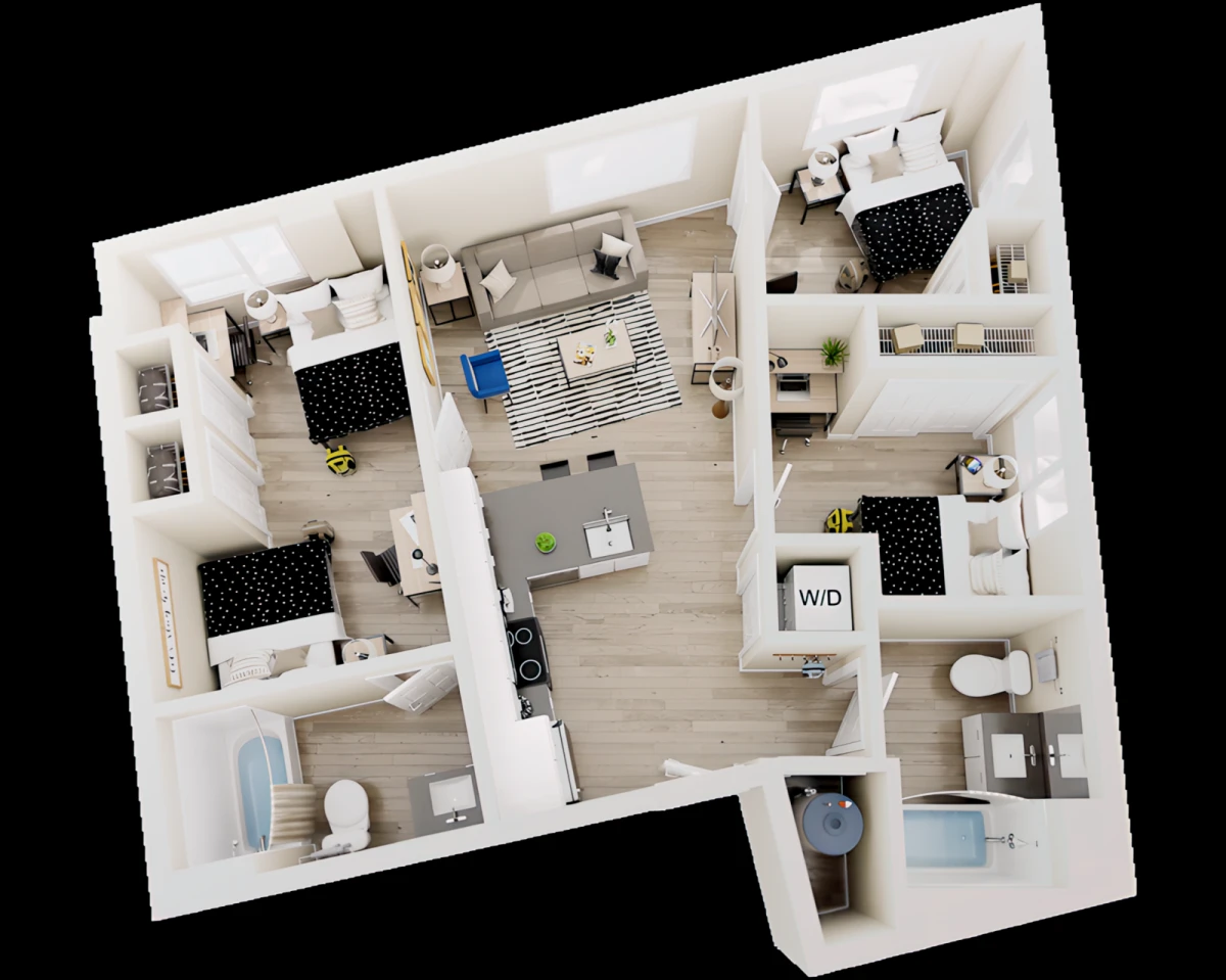 3 Rooms view 2