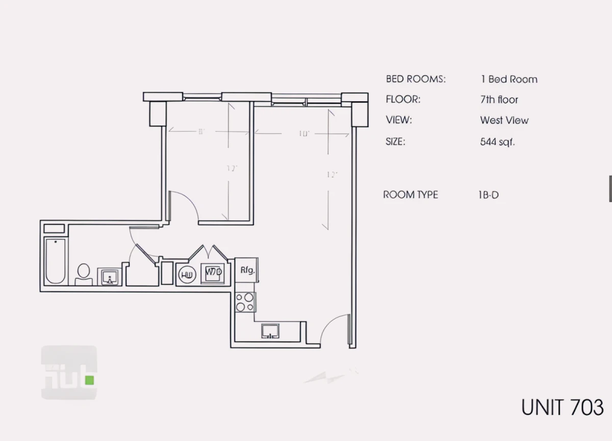 1Bed 1Bath