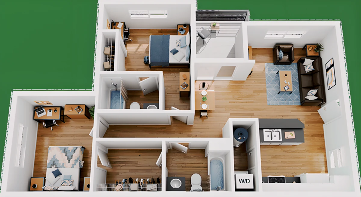 2 Bed/2 Bath
