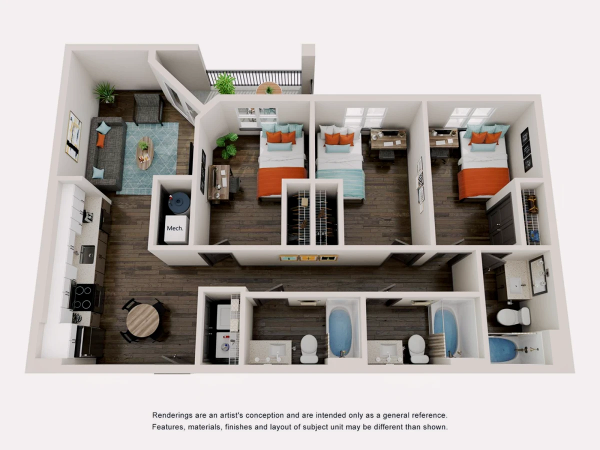 3x3 Rooms view 2