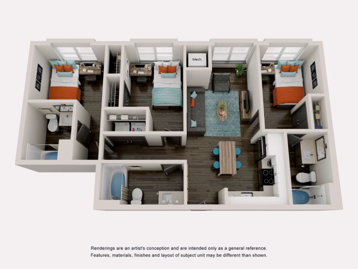 3x3 Rooms view 3